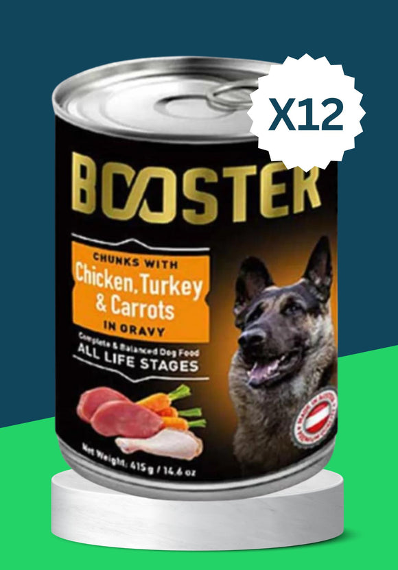 BOOSTER CAN CHUNKS (CHICKEN & TURKEY) (By 12 PCS)