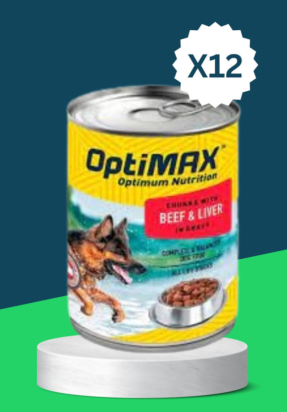 OPTIMAX CAN FOOD (BEEF)*12